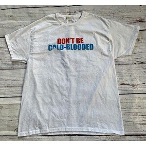 Discovery Shark Week Don't Be Cold Blooded American Red Cross Shirt Size Large L